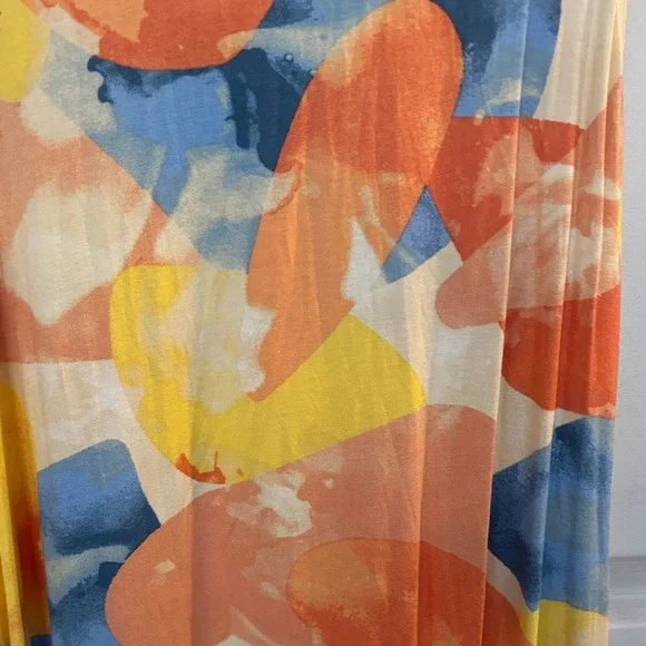 LuLaRoe Colorful Abstract MIDI  Dress - Picture 3 of 3